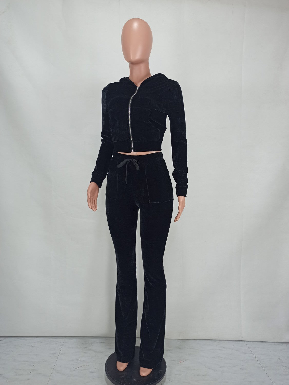 Black Velvet Sweatsuit