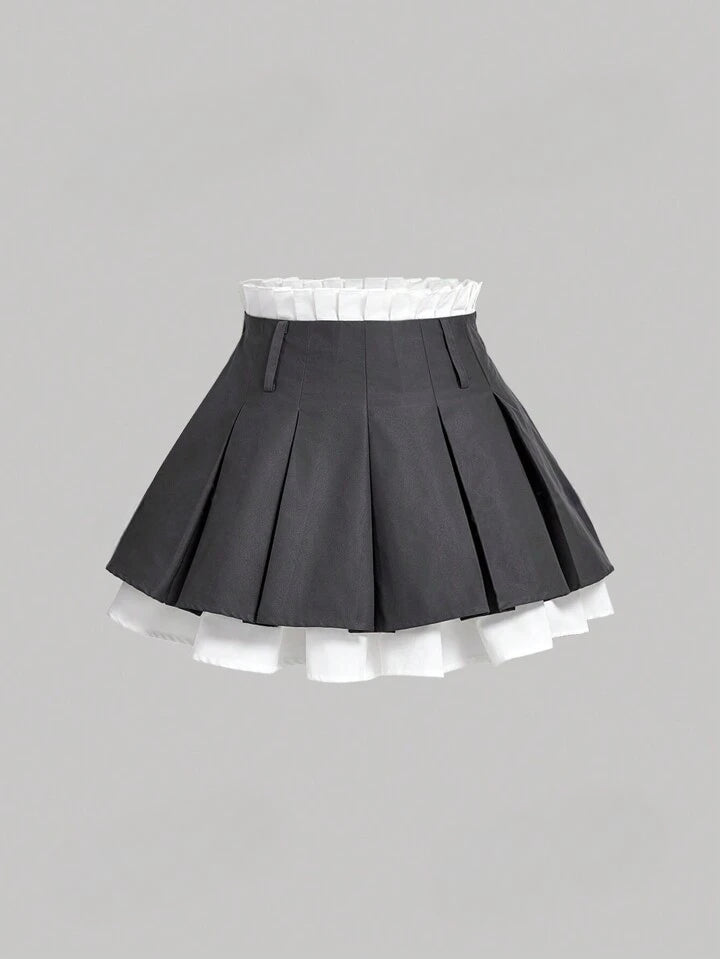 Pleated Grey Skirt